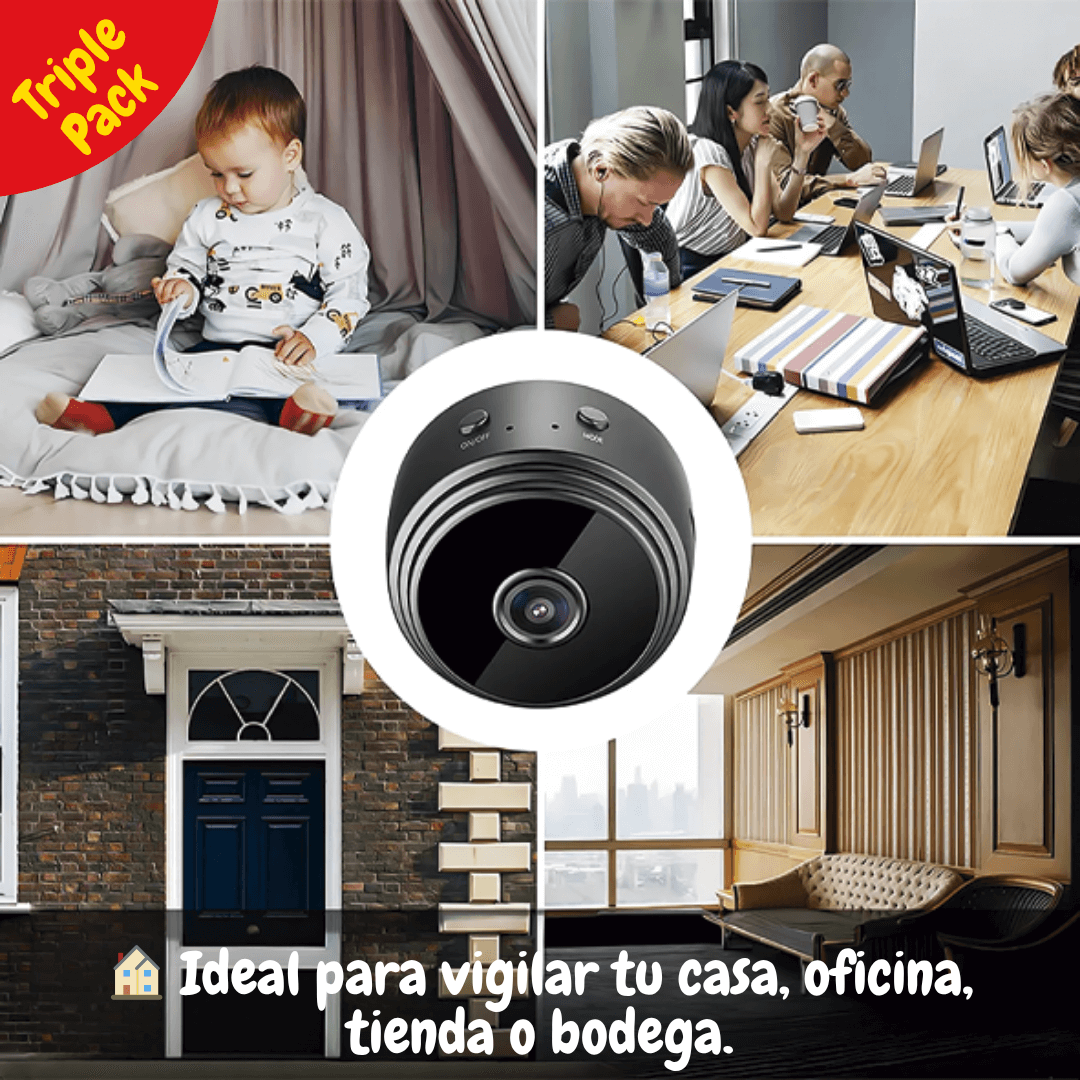Mini Cámara Espía HD Wifi x3