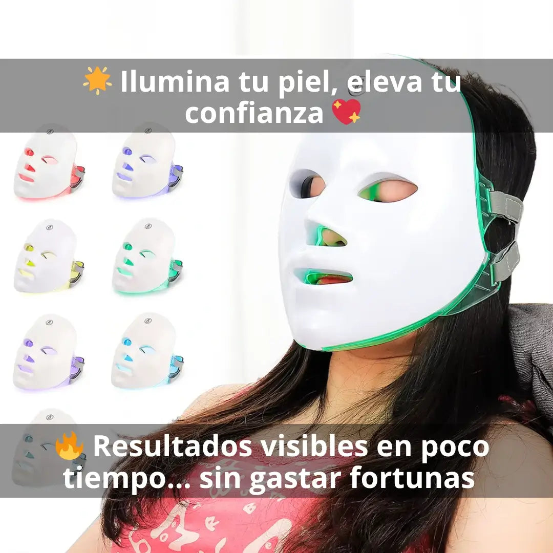 Máscara de Belleza Led de 7 Colores