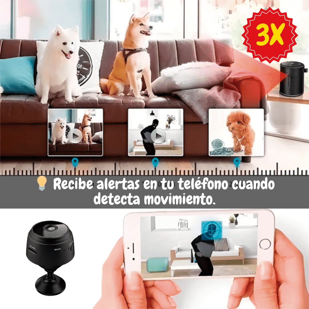 Mini Cámara Espía HD Wifi x3