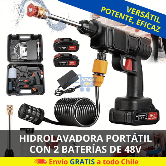 Hidrolavadora Portátil con 2 Baterías de 48v