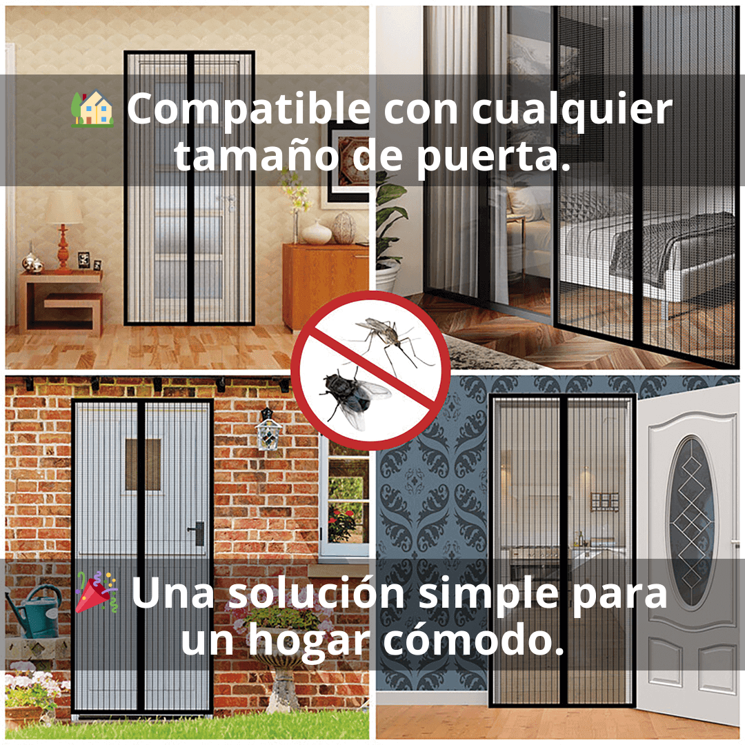 Malla Magnética Anti Mosquitos Para Puerta
