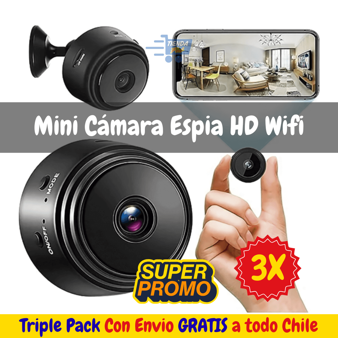 Mini Cámara Espía HD Wifi x3