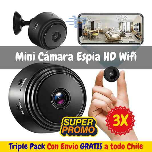 Mini Cámara Espía HD Wifi x3