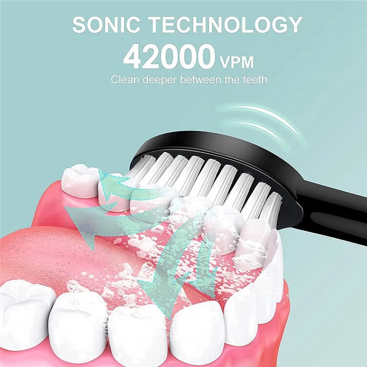 Cepillo Dental Eléctrico, Sónico, Recargable