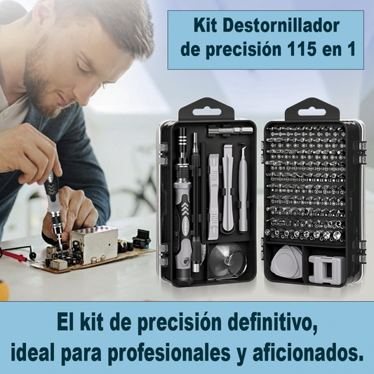 Kit Destornilladores De Precisión 115 Pcs En 1