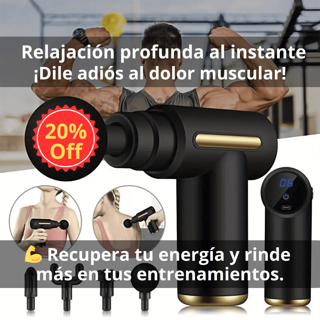 Pistola De Masaje Muscular Inalámbrica